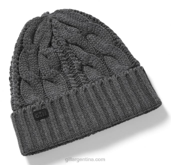 gorro tejido de ochos Gill Marine 048T597 mezcla de grafito