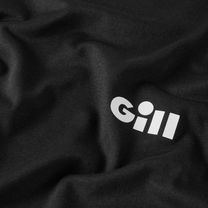 camiseta Holcombe para hombre - manga larga Gill Marine 048T321 negro