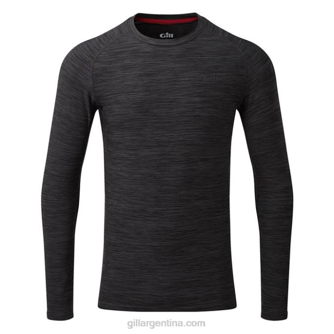 cuello redondo para hombre - manga larga Gill Marine 048T317 ceniza