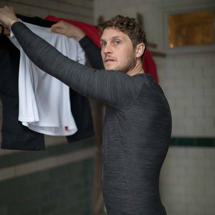 cuello redondo para hombre - manga larga Gill Marine 048T317 ceniza