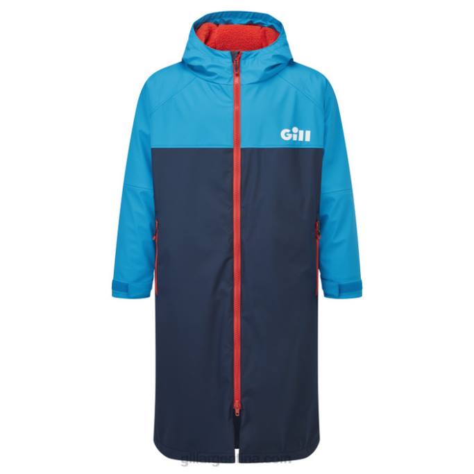 parka aguamarina Gill Marine 048T374 azul marino oscuro/azulejo